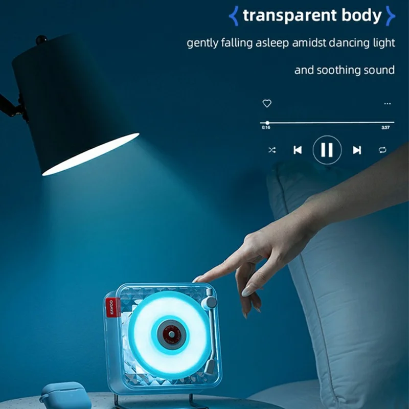 KAWOO Ice Candy Shape Bluetooth-compatible Speaker White Noise Sound Machine with Ambient Light - Green