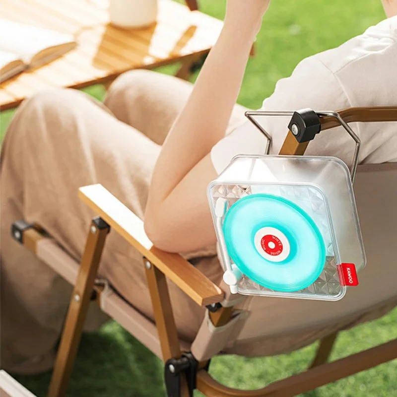 KAWOO Ice Candy Shape Bluetooth-compatible Speaker White Noise Sound Machine with Ambient Light - Green