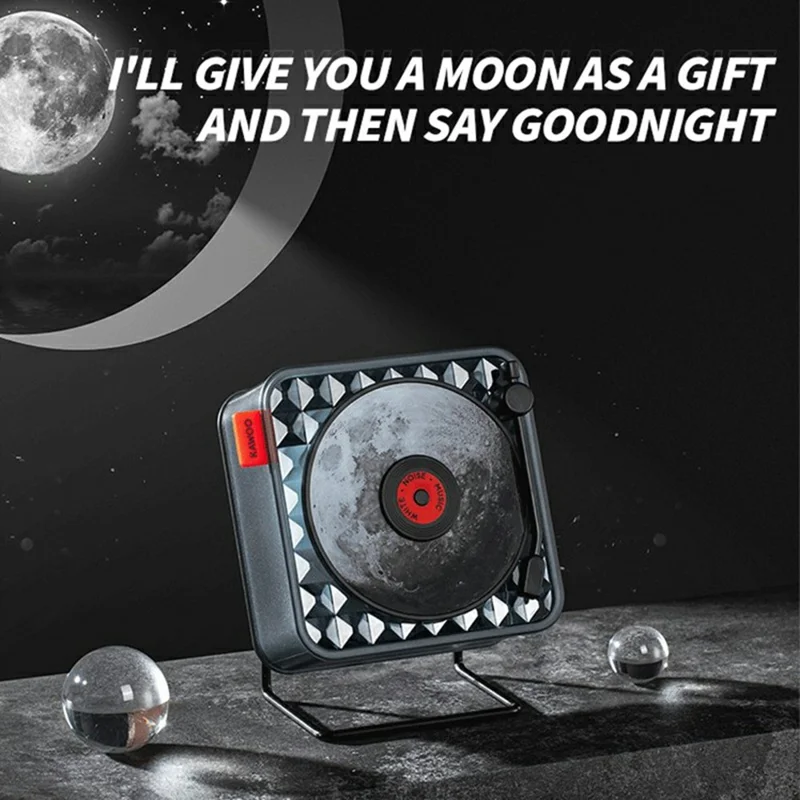 KW02 Bluetooth-compatible Retro Speaker White Noise Machine Bedroom Clock Ambient Light Wireless Sound Box