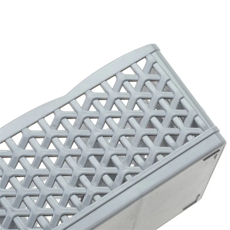 Plastic Socks Storage Box Hollow-out Durable Underwear Organizer Lightweight Desk Holder - Grey