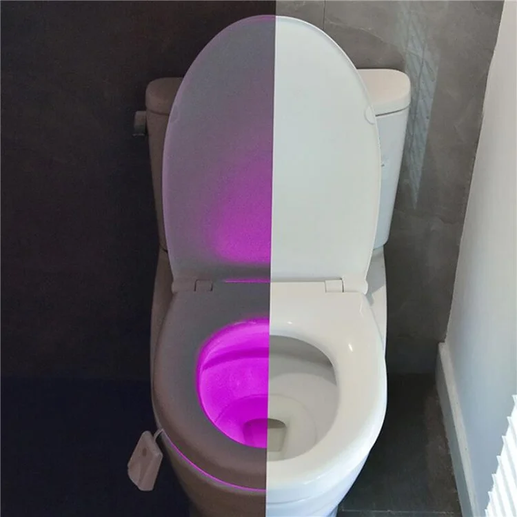F16 Wiederaufladbare Toiletten-Licht RGB Ambiente Lampe mit Bewegungssensor Projektions-Nachtlicht