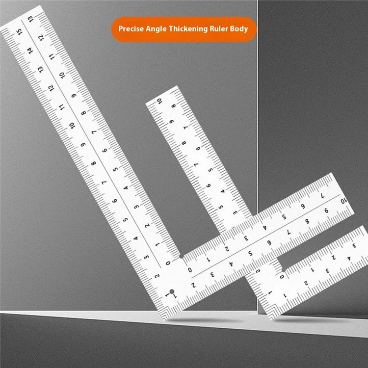 Righello ad L in acciaio inossidabile da 150x100 mm, strumento di misurazione di precisione per falegnameria e cuoio