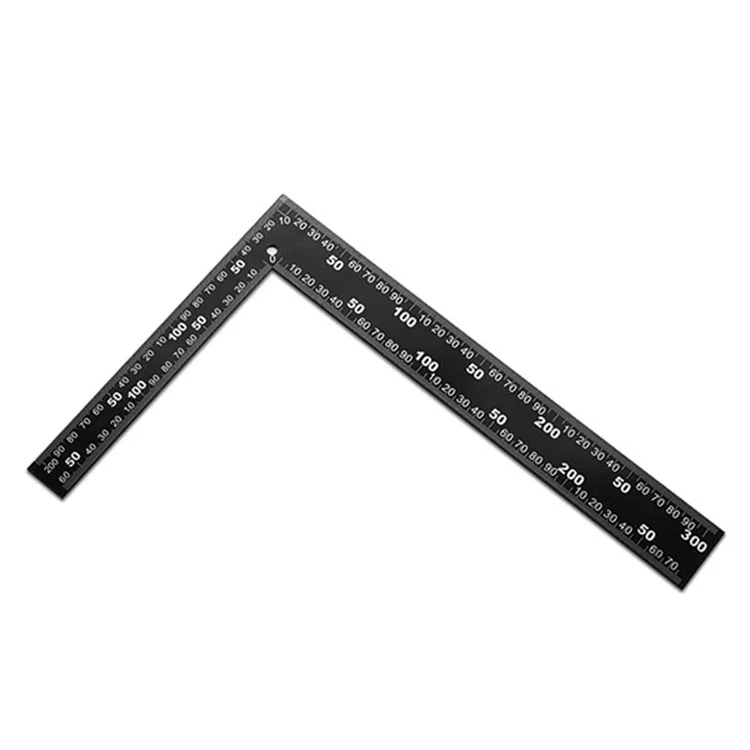 Г-образная линейка 20x30 см из нержавеющей стали, утолщенная, под прямым углом, для столярных работ, измерений, резки и черчения
