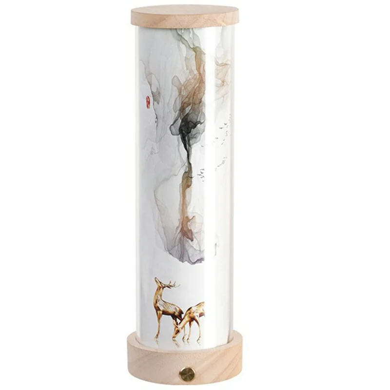 T5 Creative Painting Night Light for Living Room Bedroom Rechargeable Atmosphere Lamp (CE / Rohs Certified) - Style A