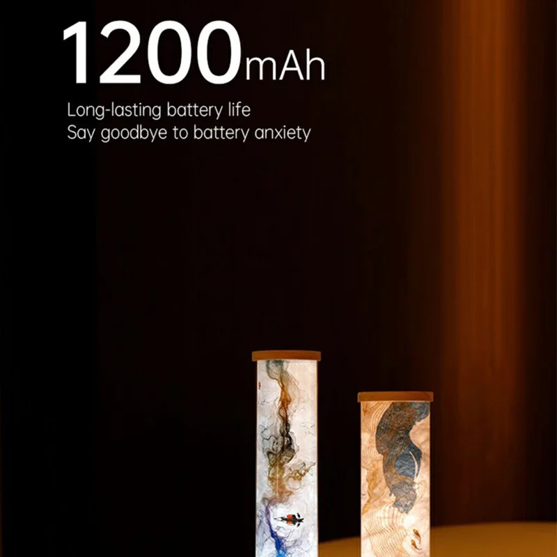 T5 Creative Painting Night Light for Living Room Bedroom Rechargeable Atmosphere Lamp (CE / Rohs Certified) - Style A