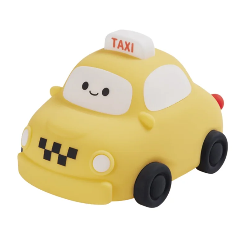 Taxi Silicone Night Lamp For Kids Bedroom USB Rechargeable Portable Bedside Light (CE ROHS FCC CPC EN71 Certified)