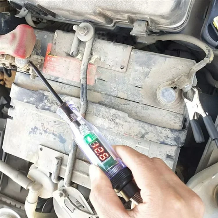 Digital Voltage Tester Pen 3-48V Car Circuit Repair Tool Auto Diagnostic Instrument