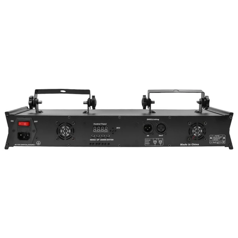 4 Fasci Luce Laser Animazione Luce KTV Bar Scanner Suono Attivato Lampada da Palcoscenico con Telecomando