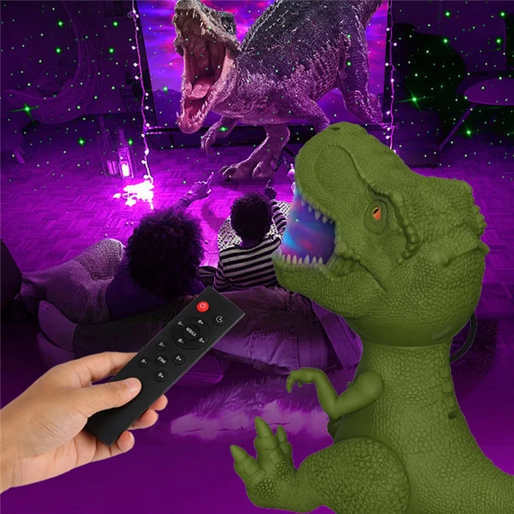 Dinosaur Star Projector Night Light Magnetic Rotating Projection Atmosphere Lamp for Room Decor