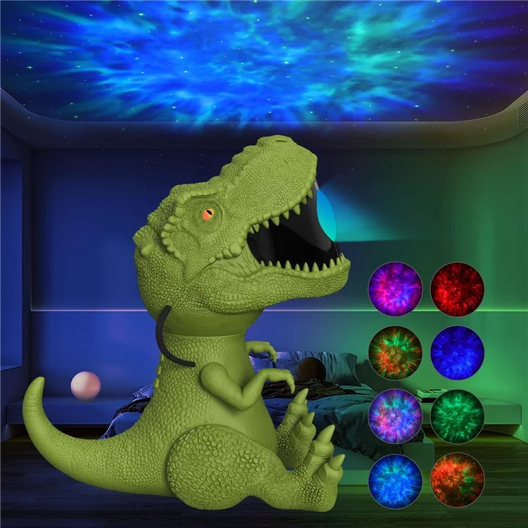 Dinosaur Star Projector Night Light Magnetic Rotating Projection Atmosphere Lamp for Room Decor