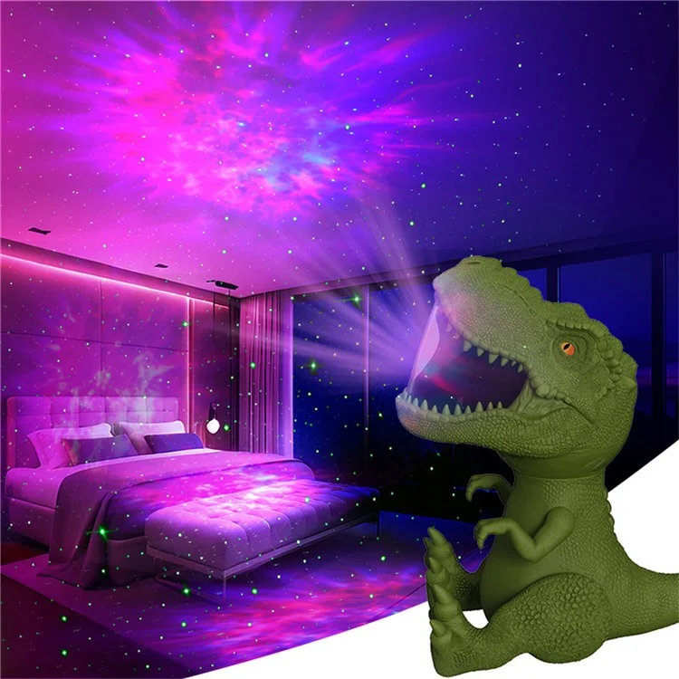 Dinosaur Star Projector Night Light Magnetic Rotating Projection Atmosphere Lamp for Room Decor