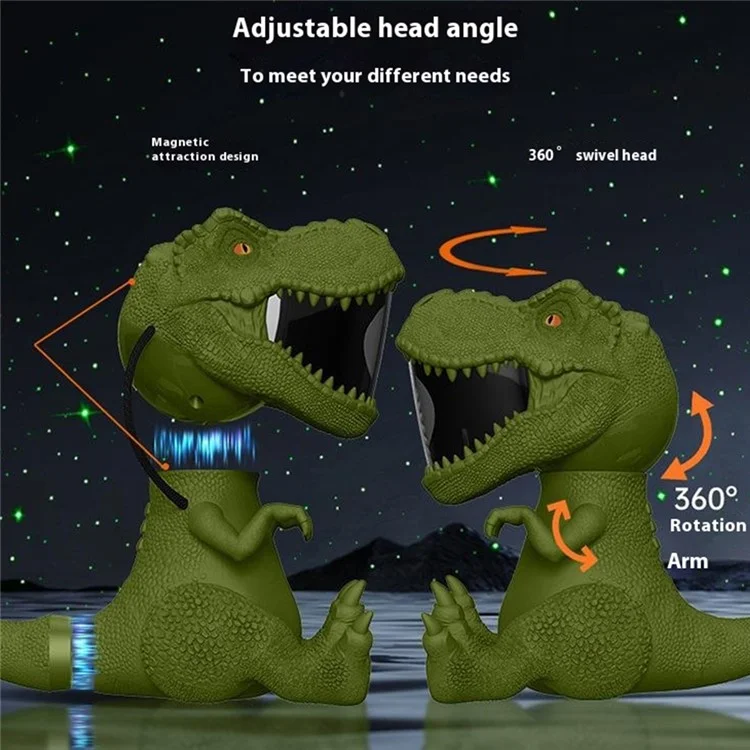 Dinosaur Star Projector Night Light Magnetic Rotating Projection Atmosphere Lamp for Room Decor