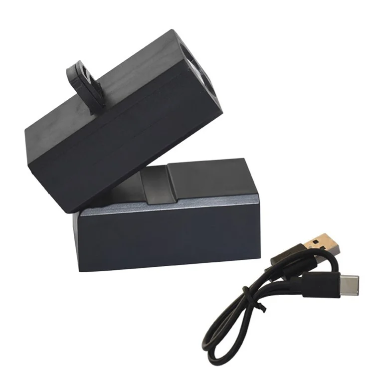 Magnetic Moon Earth Projection Lamp Night Light Photography Prop Rechargeable Atmosphere Light - Black