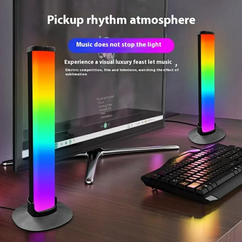 Soporte para Auriculares de Juego KBB-61 con Base Ovalada RGB y Lámpara de Ambiente con Control por Cable