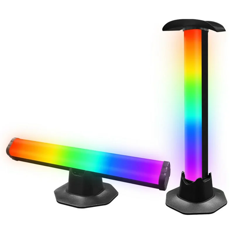 KBB-62 Drahtlose + Fernbedienung + APP-Steuerung Achteckige Basis Schreibtisch-Ambientebeleuchtung mit Gaming-Headset-Ständer Atmosphärenlampe
