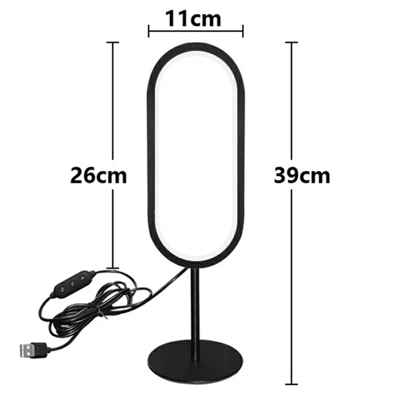 KBB-24 U Shape RGB Desk Ambient Light USB Powered Sound Activated Atmosphere Lamp, Wire + Remote + APP Control