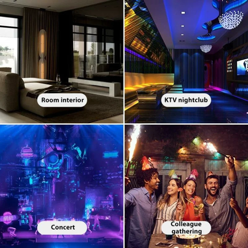 3W Sound Activated Striped Mini Magic Ball LED Light RGB Stage Lamp for KTV Bar (Without Remote)