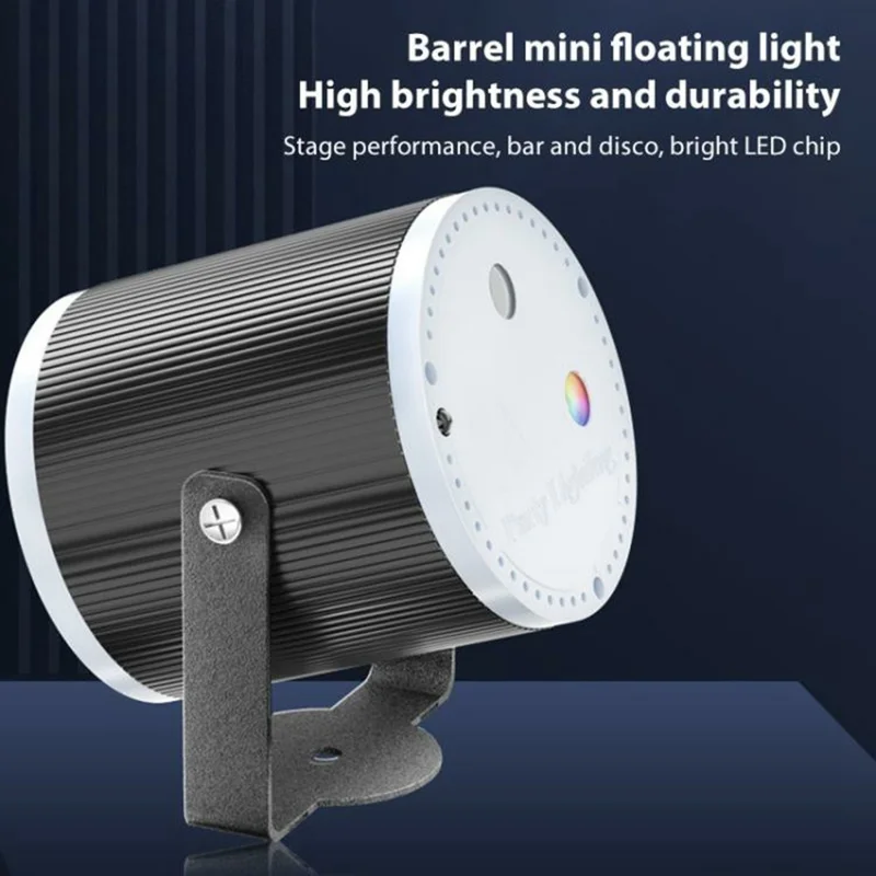 Starry Sky Laser Projector Light with Bracket Sound Activated LED Stage Lamp for Party KTV (Without Remote)