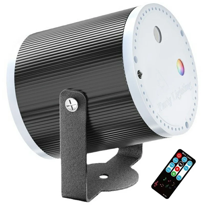 Starry Sky Laser Projector Light with Bracket Sound Activated LED Stage Lamp for Party KTV (With Remote)