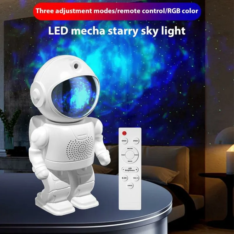 Astronaut-Sternenhimmel-Projektor Nachtlicht Bluetooth-kompatible Weltraum-Galaxie-Nebel-Lampe mit Fernbedienung