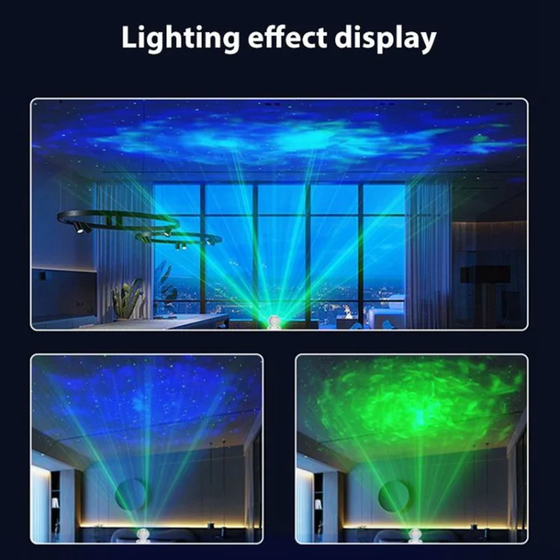 Astronaut Starry Sky Projector Night Light Space Galaxy Nebula Lamp with Remote Control
