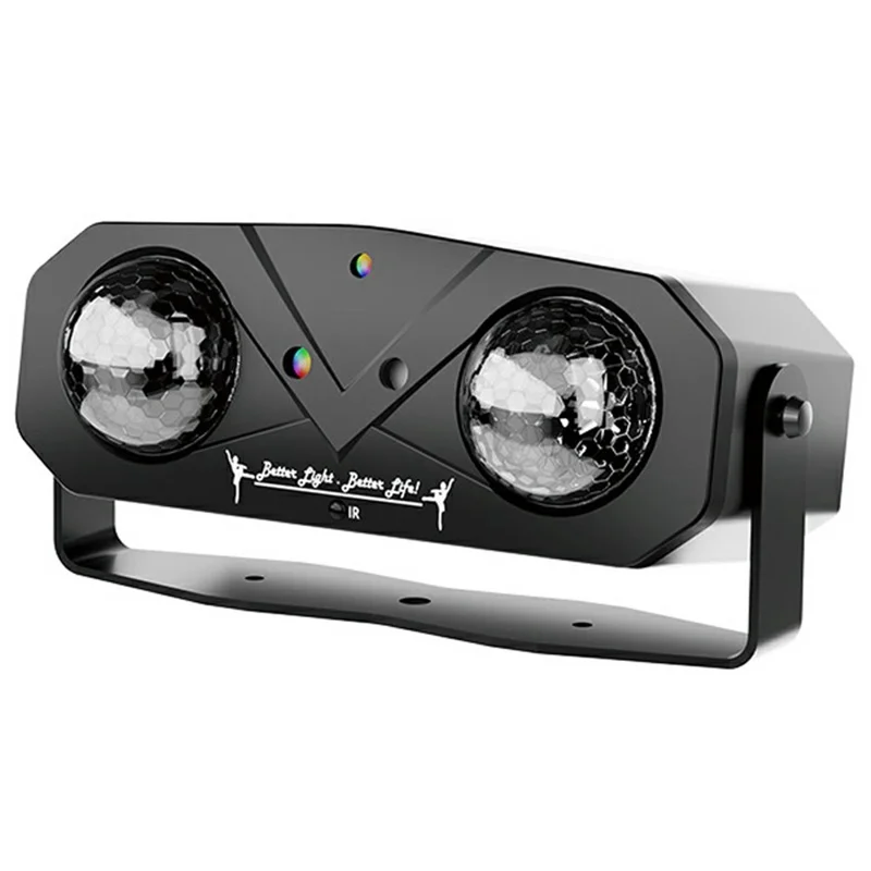 Luz de Festa LED de 12W com Efeito de Onda de Água, Bola de Discoteca Giratória com Controle Remoto, Projetor a Laser, com Cabo USB de 1,5m