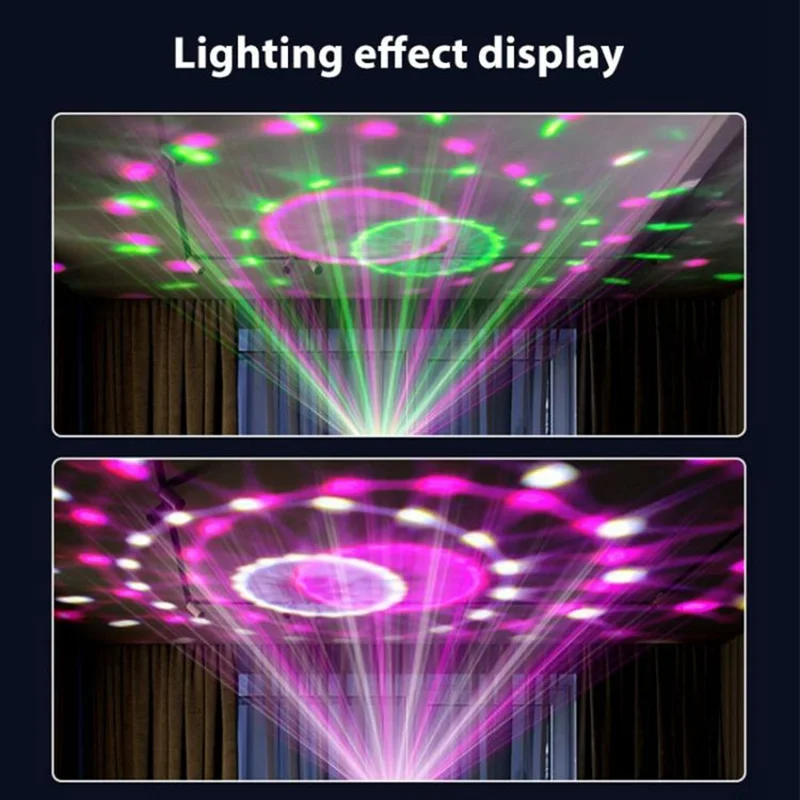 Remote Control 6 Color Rotating Disco Magic Ball Light RGB LED Party Lamp for KTV Bar Stage