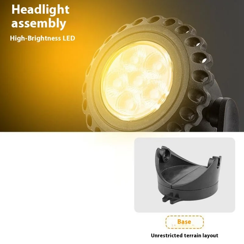 TS-S5405 3 in 1 Solar Underwater Lights IP68 Waterproof Pond Fish Tank Landscape Lamp, Base Type
