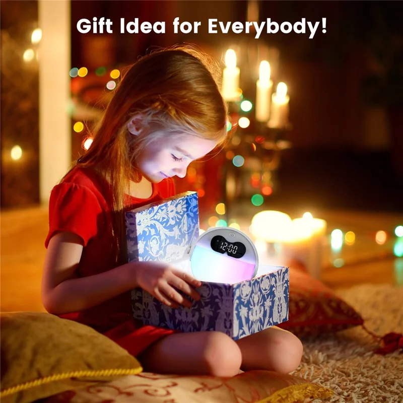 GR-20 Standing Astronaut RGB Color Changing Night Light Alarm Clock White Noise Machine Bluetooth-compatible Speaker