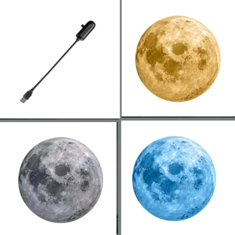 Luminária de Projeção de Planetas com 3 Slides, Alimentação USB, Rotação de 360 Graus, Luz Noturna LED para Quarto Infantil