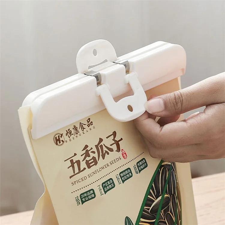 2PCS Home Sealing Food Clips Moisture-proof Food Keeping Fresh Clips for Potato Chip Bag / Snack Bag / Bread Bags (Tamanho: L)