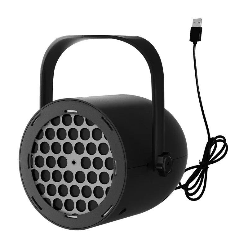 Projecteur LED Dynamique à Motif Lumineux Ambiance Colorée Pour Fête Scène Bar - Projection de Flocon de Neige (Noir)