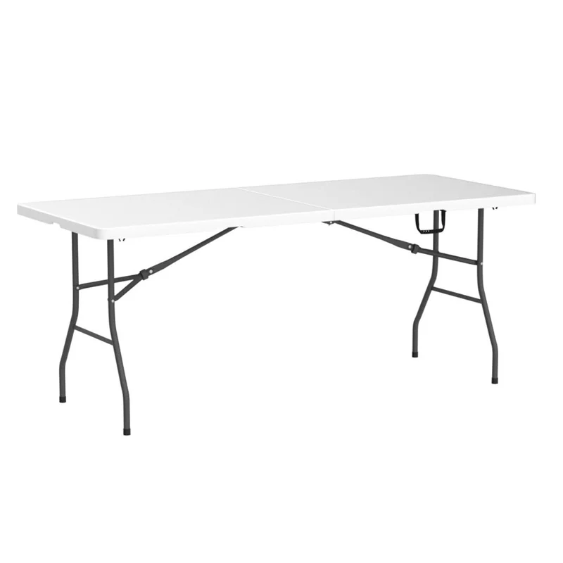 Portable Folding Table Steel + HDPE 1.8m Outdoor Camping Long Desk Home Office Dining Table