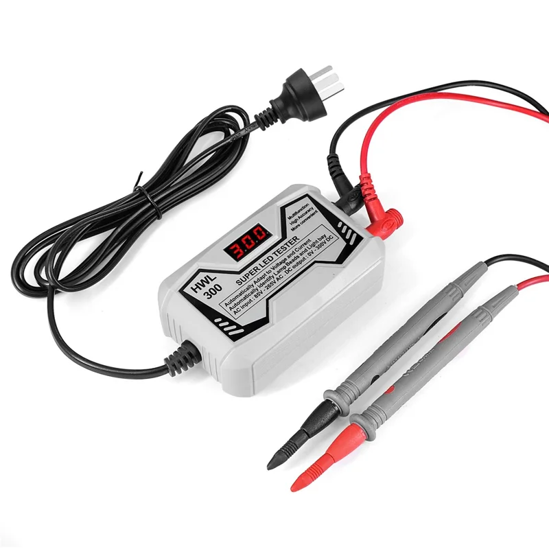 0-300V LED Lamp TV Backlight Tester Multifunctional LED Strips Beads Test Tool Measurement Instruments for LED Light (CE / FCC Certified) - Black / AU Plug