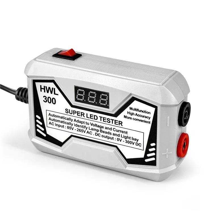 Testeur Multifonctionnel de Bandes LED 0-300V pour Lampe TV (Certifié CE / FCC) - Noir / Prise UK