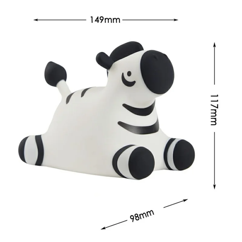 A067 Lampa nocna z żebrem z silikonu, sterowanie dotykowe, lampa przyłóżkowa, prezent, dekoracja do biurka