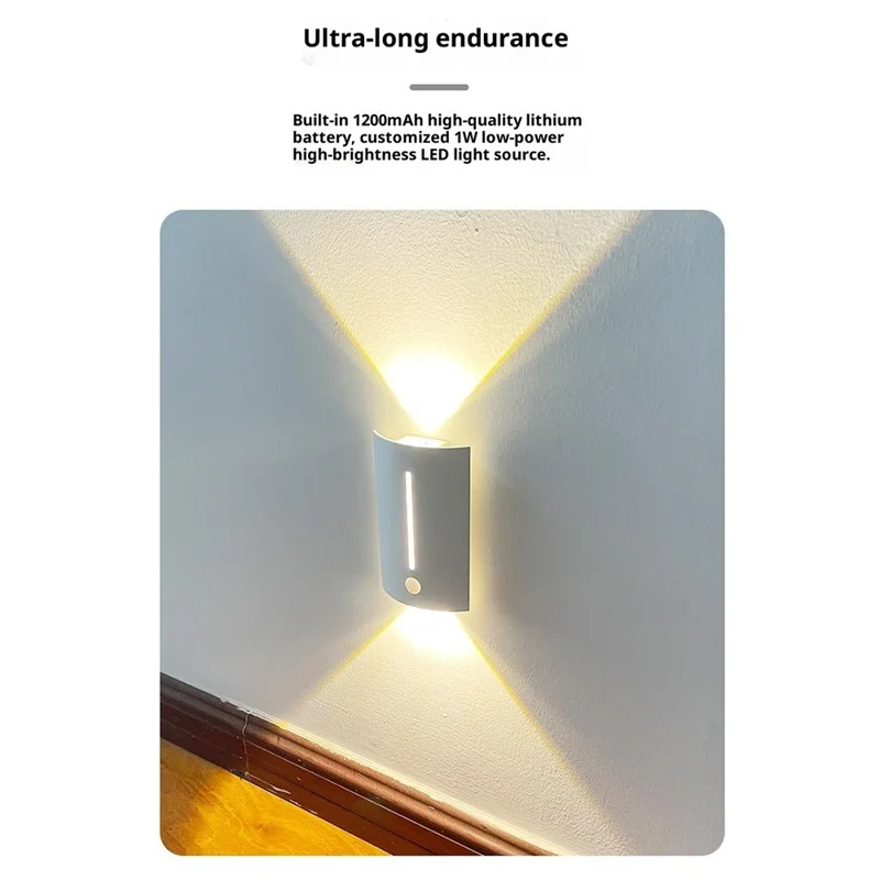 Magnetic Night Light Motion Sensor LED Lamp with 3 Color Modes for Cabinet / Closet / Stairs / Bedroom - Square