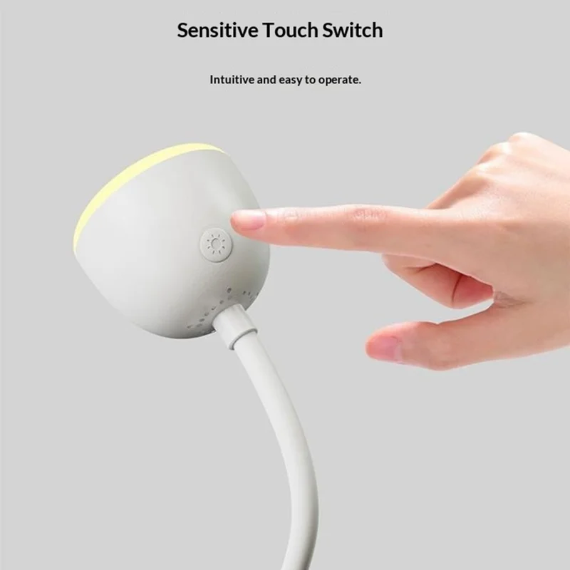 PP-Y02 USB Moon Projector Natlampe med Fjernbetjening, Fleksibel Hals, 10 Lysstyrker, 3 Tidsindstillinger til soveværelse