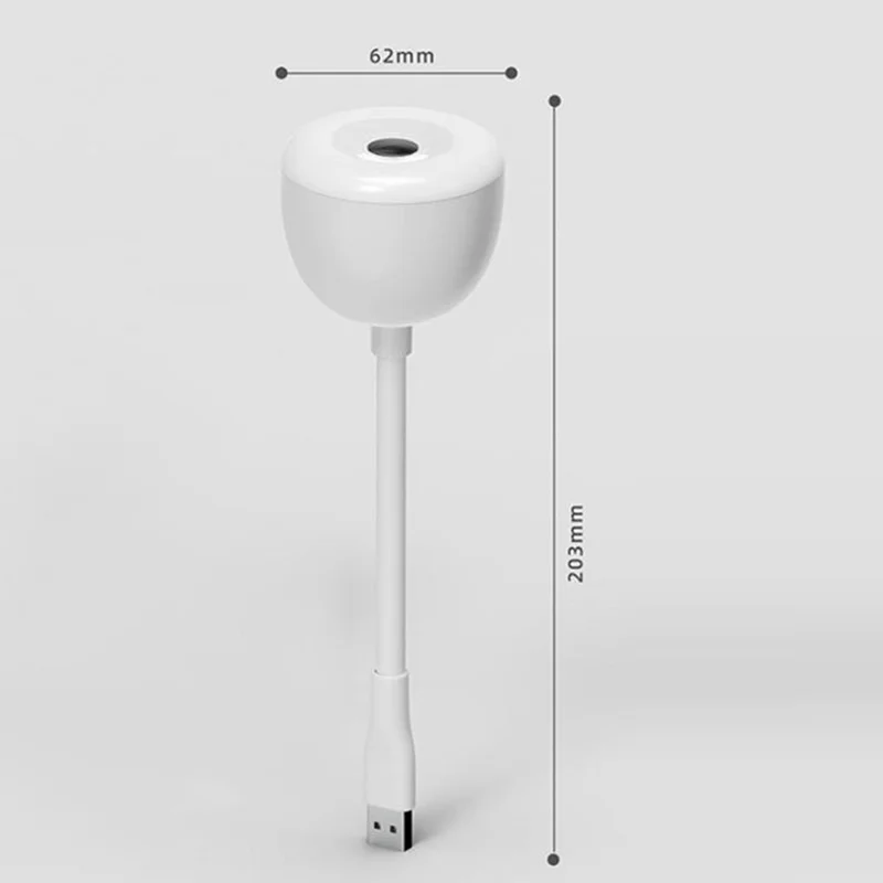 PP-Y02 USB Moon Projector Natlampe med Fjernbetjening, Fleksibel Hals, 10 Lysstyrker, 3 Tidsindstillinger til soveværelse