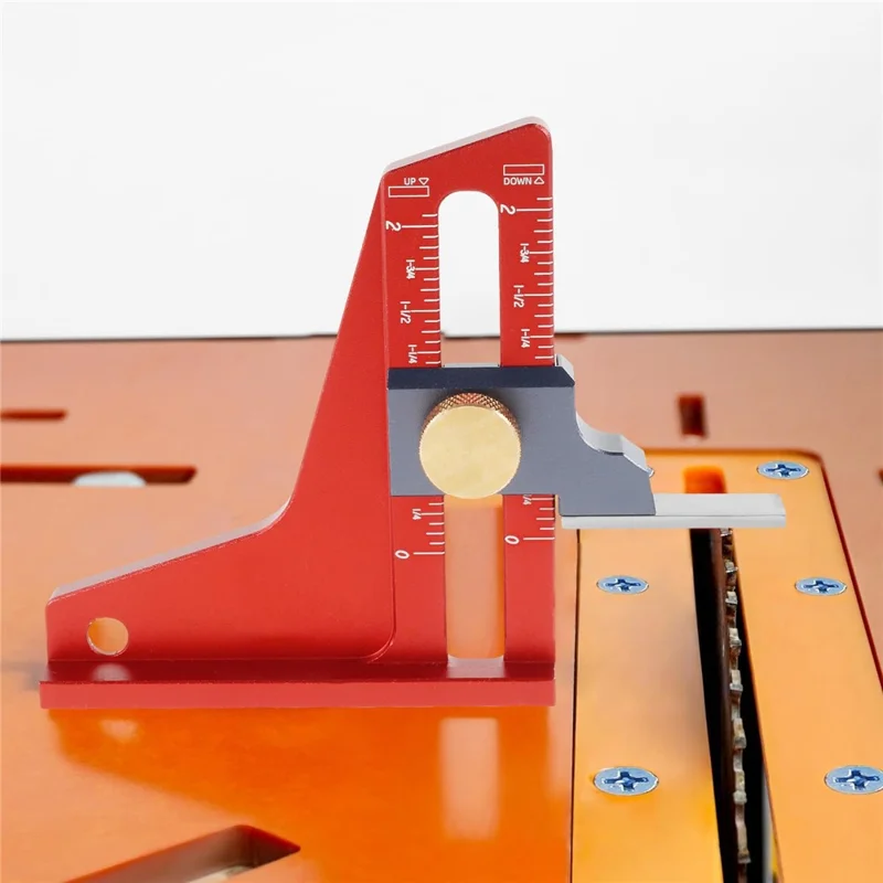 Precyzyjne narzędzie pomiarowe z magnetycznym wskaźnikiem wysokości z aluminium CNC do piły tarczowej i frezarki - skala calowa
