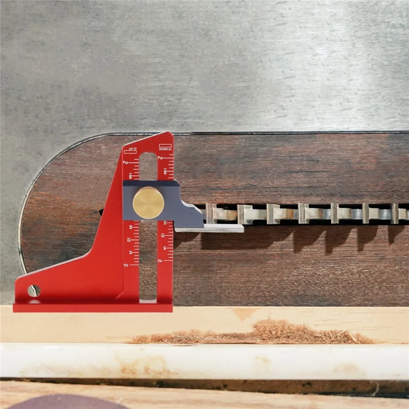 Precyzyjne narzędzie pomiarowe z magnetycznym wskaźnikiem wysokości z aluminium CNC do piły tarczowej i frezarki - skala calowa