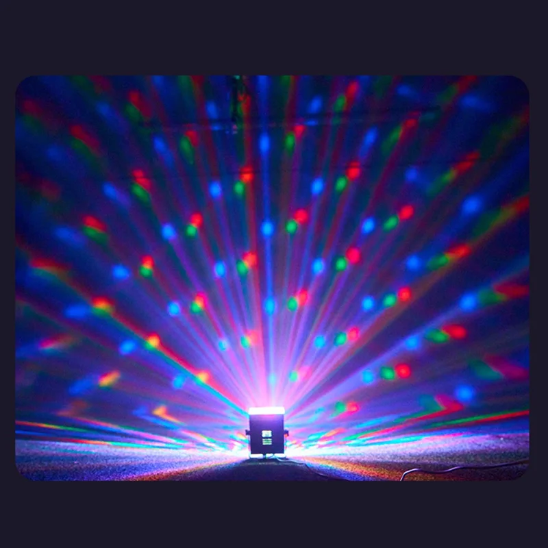 TC-7013 Colorful LED Stage Ambience Light Strobe Sound-Activated Square Night Lamp for KTV Home