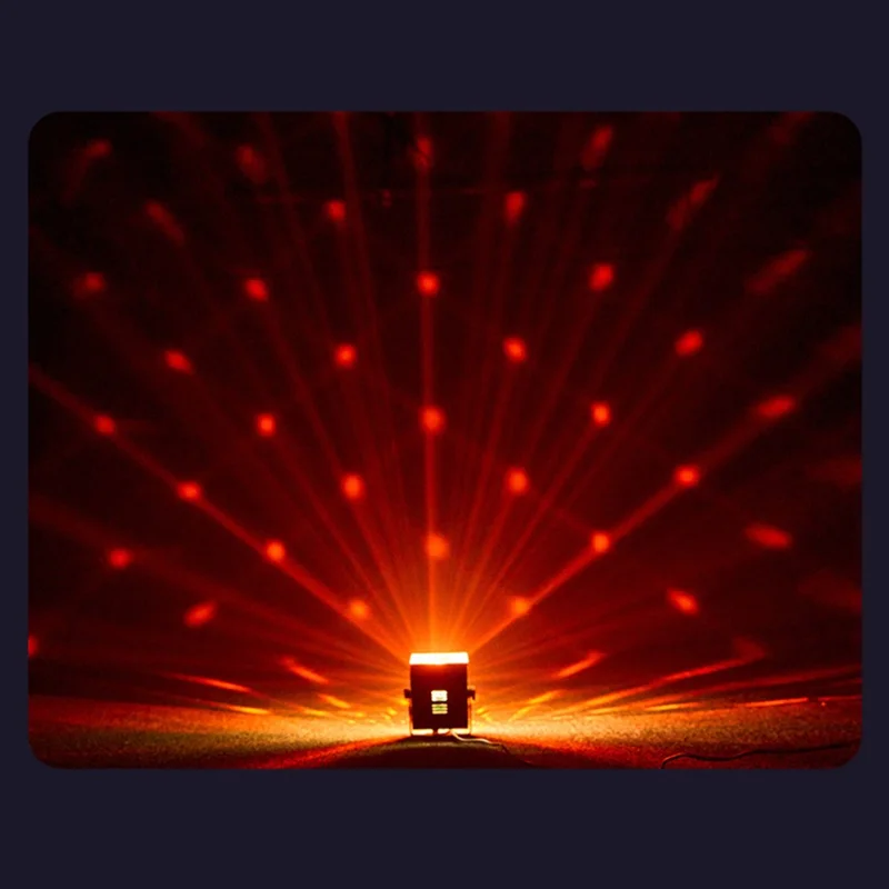 TC-7013 Colorful LED Stage Ambience Light Strobe Sound-Activated Square Night Lamp for KTV Home