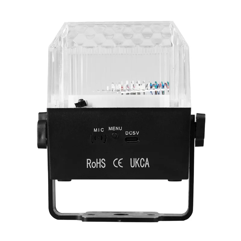 TC-7013 Colorful LED Stage Ambience Light Strobe Sound-Activated Square Night Lamp for KTV Home