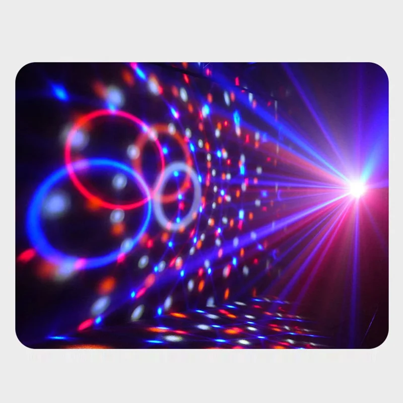 TC-7011-2 7-Color Angled LED Stage Light Sound-Activated Strobe Magic Ball Lamp for Party Home