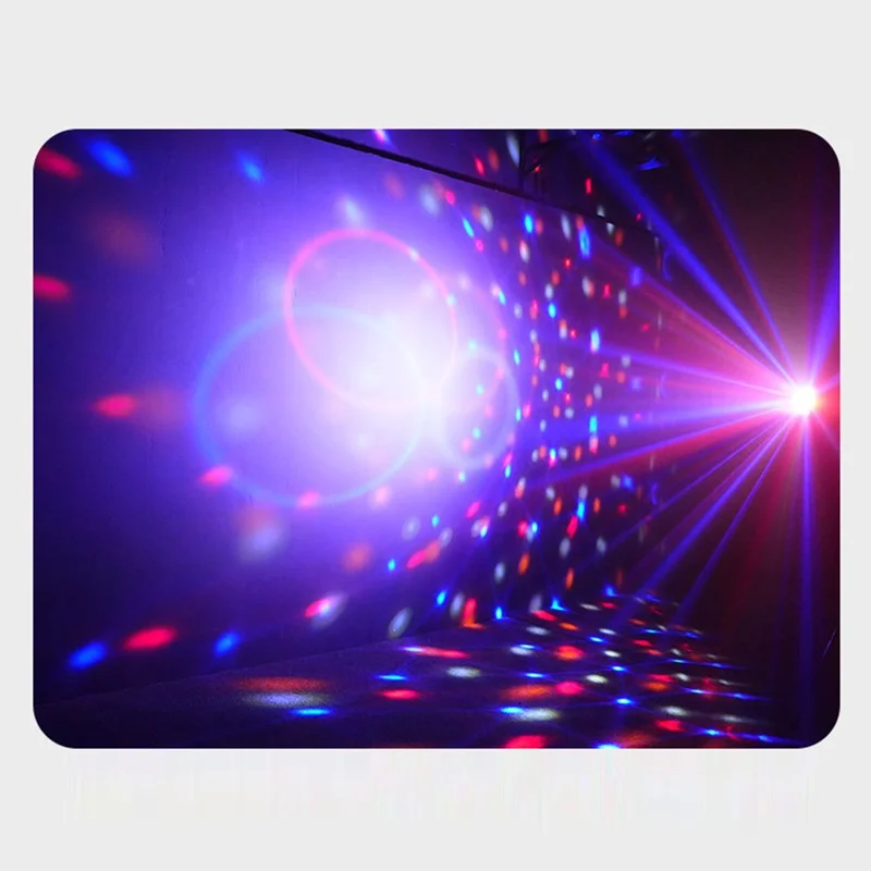 TC-7011-2 7-Color Angled LED Stage Light Sound-Activated Strobe Magic Ball Lamp for Party Home