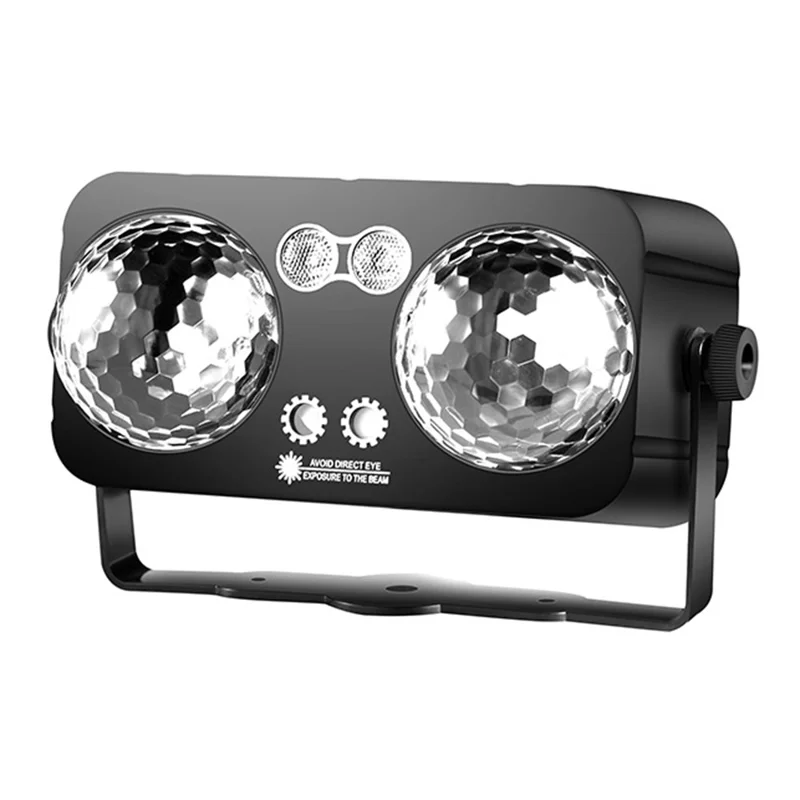 TC-7012 3 Auto / Sound Modes Dual-Head Magic Ball Unabhängige Steuerung Timer RGB LED Bühnenbeleuchtung für KTV Home Bar - EU-Stecker