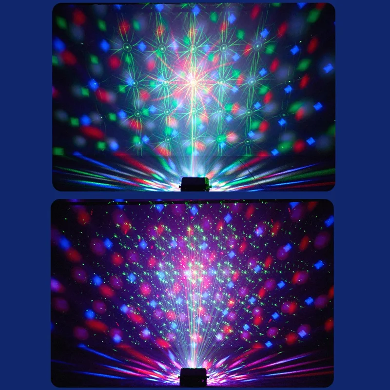 TC-7012 3 Auto / Sound Modes Dual-Head Magic Ball Unabhängige Steuerung Timer RGB LED Bühnenbeleuchtung für KTV Home Bar - EU-Stecker