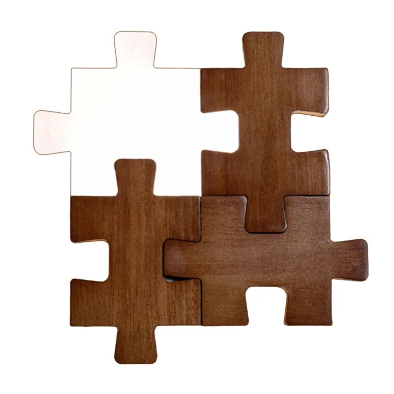 Lâmpada de parede de bloco de madeira de 12W 3 cores, luz de cabeceira LED minimalista moderna para quarto, corredor