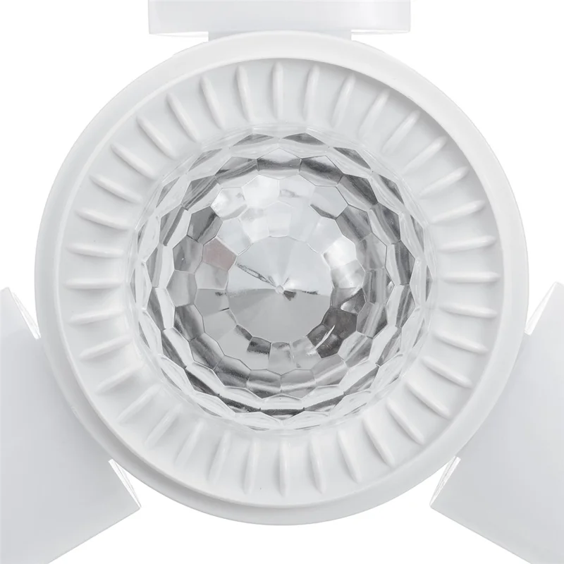 Bombilla de Música Compatible con Bluetooth, Lámpara LED Plegable de 3 Hojas, Bola de Discoteca para Interior Luz Blanca / Lámpara de Ambiente RGB